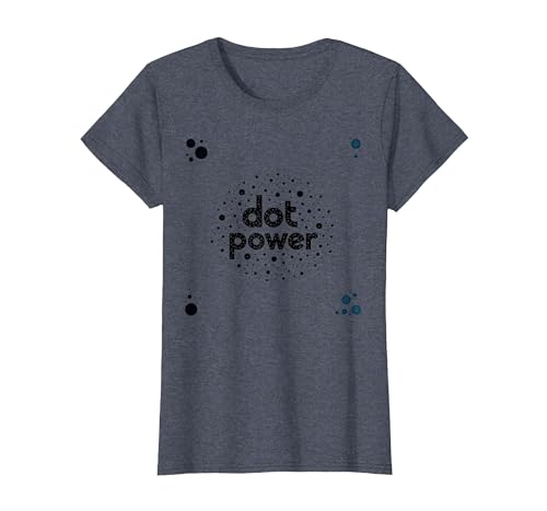 Dot Boys Power: Verspielte Gepunktete Grafikkunst T-Shirt, Damen, Blau Meliert, XS Dot Boys Power: Verspielte Gepunktete Grafikkunst T-Shirt, Damen, Blau Meliert, XS von Generic