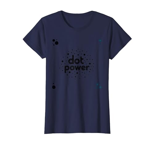 Dot Boys Power: Verspielte Gepunktete Grafikkunst T-Shirt, Damen, Marineblau, XS Dot Boys Power: Verspielte Gepunktete Grafikkunst T-Shirt, Damen, Marineblau, XS von Generic