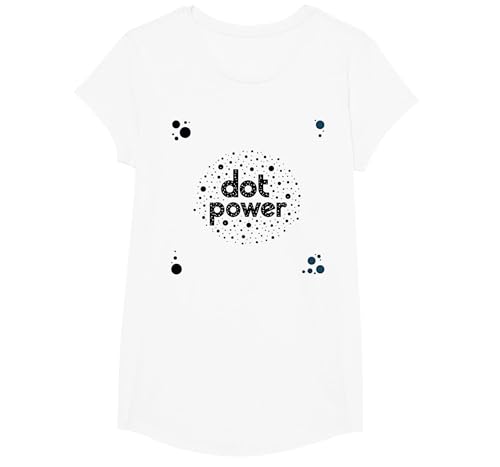 Dot Boys Power: Verspielte Gepunktete Grafikkunst T-Shirt, Girls, Weiß, XS Dot Boys Power: Verspielte Gepunktete Grafikkunst T-Shirt, Girls, Weiß, XS von Generic