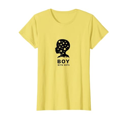 Dot Boys Silhouette Art: Junge mit Punkten, Moderne Grafik T-Shirt, Damen, Gelb, XS Dot Boys Silhouette Art: Junge mit Punkten, Moderne Grafik T-Shirt, Damen, Gelb, XS von Generic