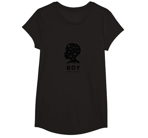 Dot Boys Silhouette Art: Junge mit Punkten, Moderne Grafik T-Shirt, Girls, Schwarz, XS Dot Boys Silhouette Art: Junge mit Punkten, Moderne Grafik T-Shirt, Girls, Schwarz, XS von Generic