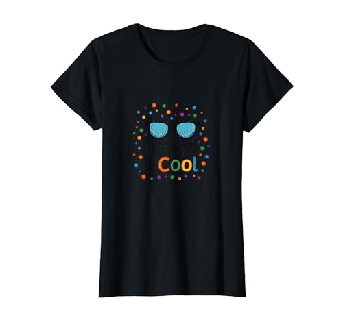 Dotted & Cool Dot Day Jungen Funky Sonnenbrille Celebration T-Shirt, Damen, Schwarz, S Dotted & Cool Dot Day Jungen Funky Sonnenbrille Celebration T-Shirt, Damen, Schwarz, S von Generic