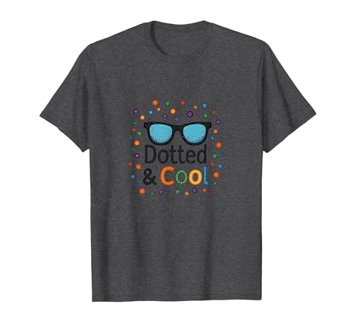 Dotted & Cool Dot Day Jungen Funky Sonnenbrille Celebration T-Shirt, Herren, Anthrazit Meliert, M Dotted & Cool Dot Day Jungen Funky Sonnenbrille Celebration T-Shirt, Herren, Anthrazit Meliert, M von Generic