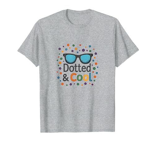 Dotted & Cool Dot Day Jungen Funky Sonnenbrille Celebration T-Shirt, Herren, Grau Meliert, L Dotted & Cool Dot Day Jungen Funky Sonnenbrille Celebration T-Shirt, Herren, Grau Meliert, L von Generic