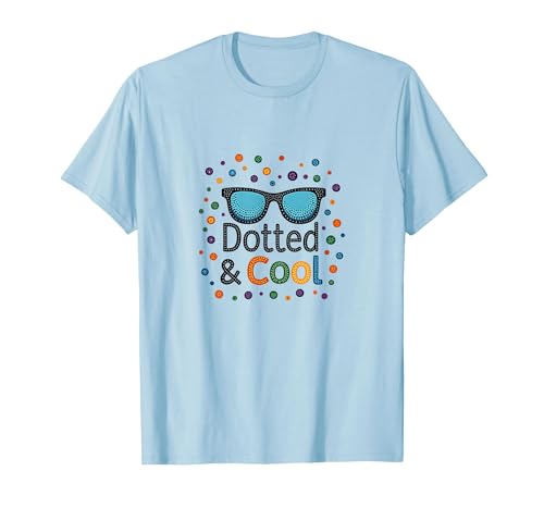 Dotted & Cool Dot Day Jungen Funky Sonnenbrille Celebration T-Shirt, Herren, Himmelblau, XXL Dotted & Cool Dot Day Jungen Funky Sonnenbrille Celebration T-Shirt, Herren, Himmelblau, XXL von Generic