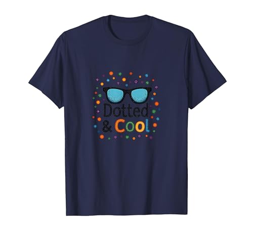 Dotted & Cool Dot Day Jungen Funky Sonnenbrille Celebration T-Shirt, Herren, Marineblau, XL Dotted & Cool Dot Day Jungen Funky Sonnenbrille Celebration T-Shirt, Herren, Marineblau, XL von Generic