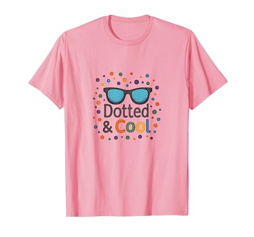 Dotted & Cool Dot Day Jungen Funky Sonnenbrille Celebration T-Shirt, Herren, Rosa, S Dotted & Cool Dot Day Jungen Funky Sonnenbrille Celebration T-Shirt, Herren, Rosa, S von Generic