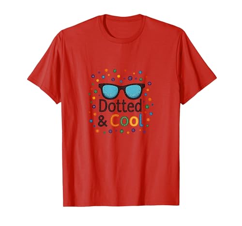 Dotted & Cool Dot Day Jungen Funky Sonnenbrille Celebration T-Shirt, Herren, Rot, S Dotted & Cool Dot Day Jungen Funky Sonnenbrille Celebration T-Shirt, Herren, Rot, S von Generic