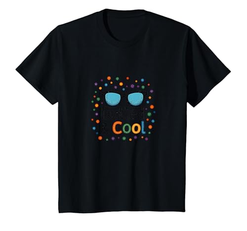 Dotted & Cool Dot Day Jungen Funky Sonnenbrille Celebration T-Shirt, Kinder, Schwarz, 128 von Generic