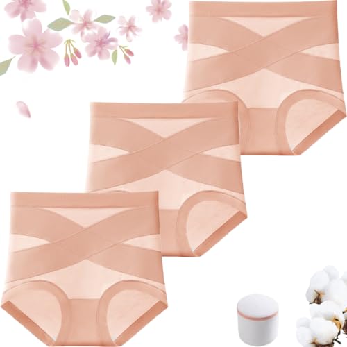 Doveloom - Ultimate Comfort Leakproof and Shaping Panties, Foracharm High Waisted Seamless Tummy Control Underwear (3PC-Orange,L) von Generic