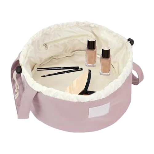 Draw String Makeup Organizer, Große Kapazitäts -Make -up -Organisator -Beutel | Wandertuchsbeutel Für Kosmetika, Handy, Schlüssel, Gewebe Organisieren Sie Ihre Kosmetik im Freien mit unserer Make -up von Generic