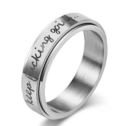 Drehbarer Runenring aus Titan, modischer Runenring aus Edelstahl Drehbarer Runenring aus Titan, modischer Runenring aus Edelstahl von Generic