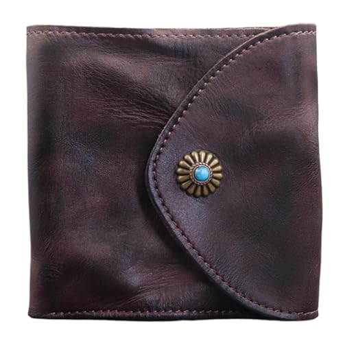 Dreifach-Geldbörse für Herren, Dreifach-Geldbörse aus Leder - Münzfach aus PU-Leder mit Fächern und Kartenfächern,Multifunktionale tragbare dreifach Faltbare Geldbörse, kompakter Kleingeldhalter von Generic
