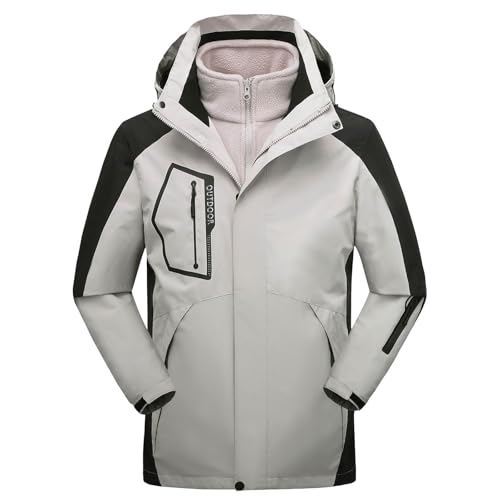 DüNne Fleecejacke Herren Herren Skijacke Blaue Winterjacke Herren Regenjacke Running Herren Rote Steppjacke Herren Daunenjacke Wasserdicht Herren Herrenjacken FrüHjahr 2024 Oversized Sweatjacke von Generic