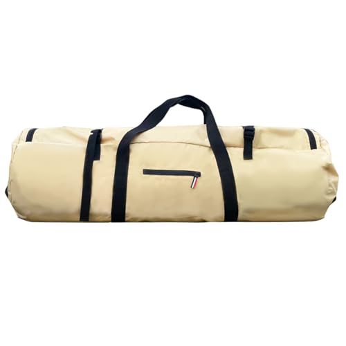 Duffel Travel Sports Equipment – -Organizer, leicht, tragbar, Camping-Träger mit großem Fassungsvermögen, Reißverschluss mit doppeltem Griff, faltbar für Wandern, khaki, Se référer au descriptif von Generic