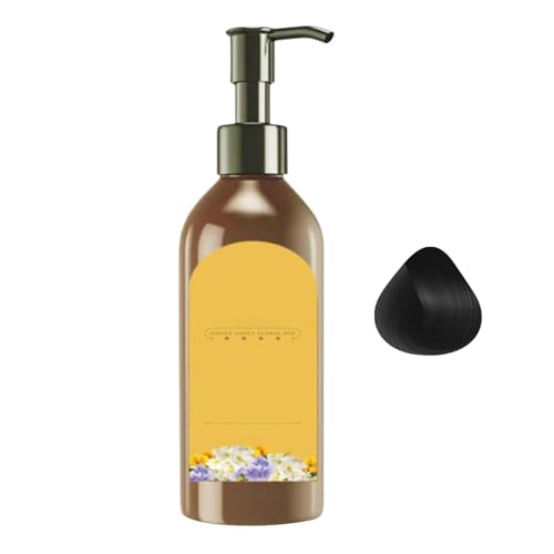 Dunkles Haarfärbe-Shampoo – Sofortiges Haarfärbe-Shampoo, pflanzlicher Duft | Langanhaltendes natürliches Haarfärbe-Shampoo, verwandelt das Haar auf natürliche Weise mit Haarfärbemitteln für Frauen, ä von Generic