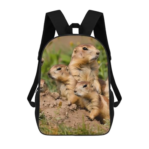 Durable Laptoprucksack Süße Präriehunde Wanderrucksack Multifunktion Rucksack Für Reisen, Camping, Geschenk, 42X32X14Cm Durable Laptoprucksack Süße Präriehunde Wanderrucksack Multifunktion Rucksack Für Reisen, Camping, Geschenk, 42X32X14Cm von Generic