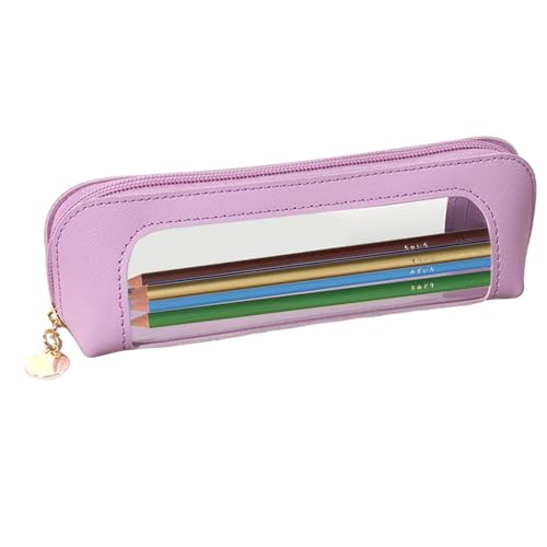 Durchsichtiges Federmäppchen, transparentes Federmäppchen, Reise-Kosmetiktasche, durchsichtiges Federmäppchen, transparentes Federmäppchen, durchsichtiges Federmäppchen, Make-up-Beutel mit Reißverschl von Generic