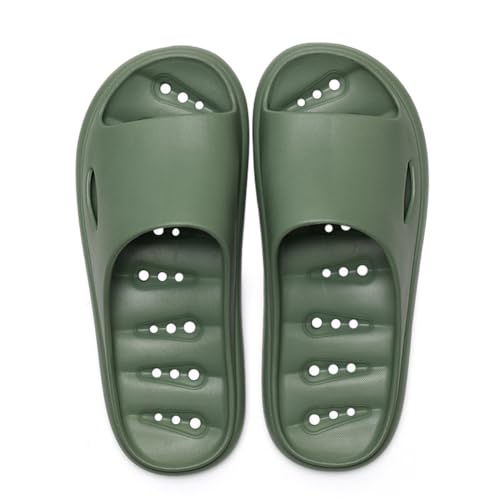 Dusch Badeschuhe Damen Herren Schnell Trocknen Strand Pool Sandalen rutschfeste Sommer Hausschuhe Weich Leicht Sommerschuhe 37/38 EU,Grün von Generic
