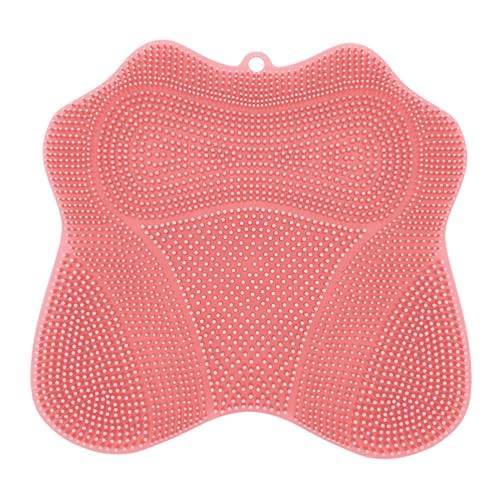 Dusch-Fußschrubber – Fußschrubber in der Dusche | rutschfeste Silikon-Duschmatte | Silikonborsten Bad Körperbürsten für Männer Frauen Reisen Pediküre Vorbereitung Freunde Badezimmer Boden Ältere von Generic