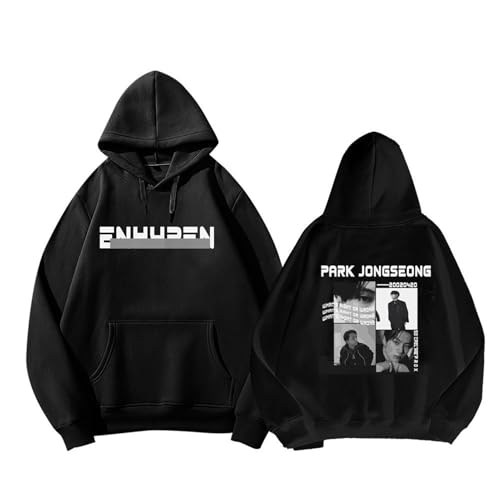 EN- Kapuzenpullover SUNOO NI-KI Jay Jake JUNGWON HEESEUNG SUNGHOON Vintage-Taschen-Sweatshirt(B-Jay-Thick,XL) von Generic