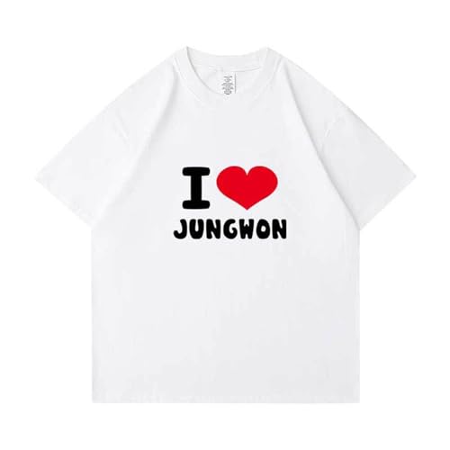 ENHYP-E.N T-Shirts 2024UNTOLD Unterstützung Tees Unisex JUNGWON HEESEUNG Jay Jake SUNGHOON SUNOO NI-KI(White-2,L) von Generic