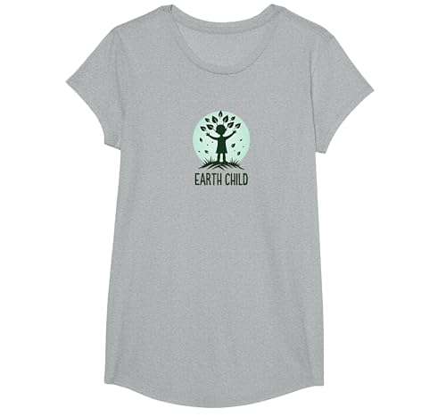 Earth Child Umweltfreundlicher Naturliebhaber T-Shirt, Girls, Grau Meliert, Mittel Earth Child Umweltfreundlicher Naturliebhaber T-Shirt, Girls, Grau Meliert, Mittel von Generic