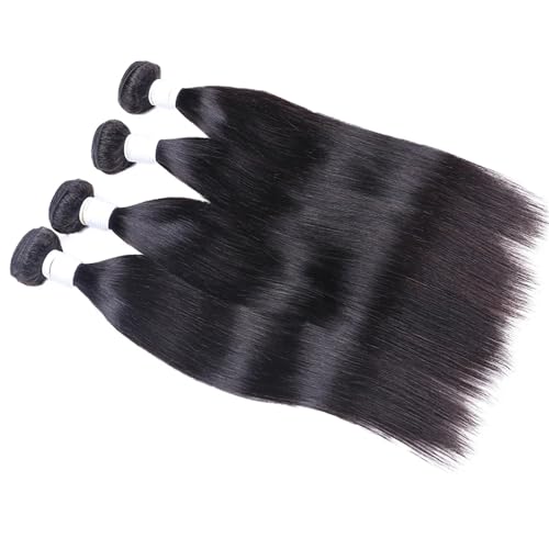 Echthaar-Extensions 30 40 Zoll Knochenglatt Brasilianisches N C Echthaar-Weave-Bündel 1 3 4 Bündel von Generic