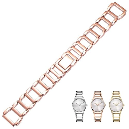 Edelstahl armband für CK K3G231/6 K2G231 K2Y2Y1/6 Mode frauen armband zubehör lug ende(Rose gold) von Generic