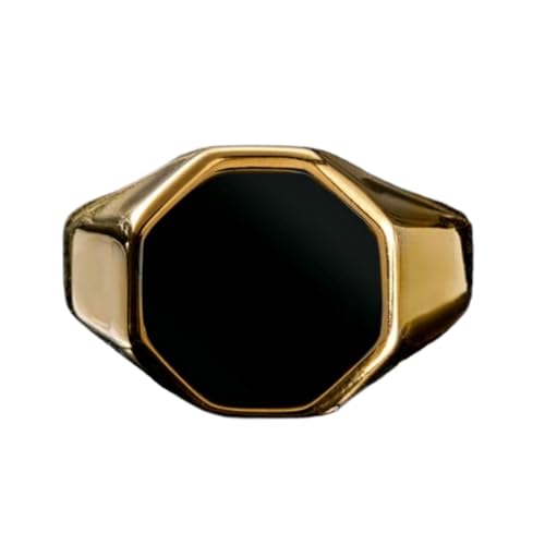 Edelstahlring Herrenschmuck Einzigartiges sechseckiges Design Modeaccessoire von Generic