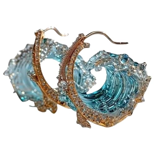 -Eide-Halskette, Eide-Halskette für Frauen – Schmuck mit Sommerthema, Anhänger Ozeanwelle, inspirierender Ozeanschmuck, elegant, für Frauen – Hüter, Ehefrau, M, Se référer à la description von Generic