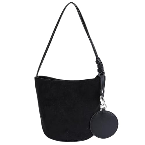Eimer -Geldbörsen mit Griff mit großer Kapazität Satchel Satchel for Frauen (schwarz) von Generic