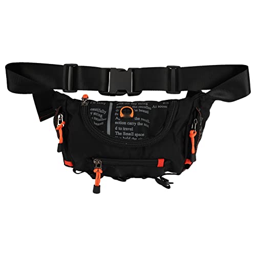 Eine Umhängetasche, Brusttasche aus Nylongewebe für Männer, Wasserdichtes Kopfhörerloch, Große Kapazität, Einfache Wartung, Verschleißfestigkeit für den Täglichen Einkauf (Black) von Generic