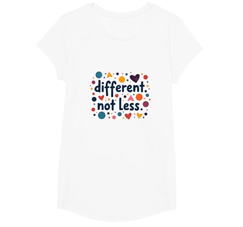 Eine andere, Nicht weniger sonderpädagogische Inklusionsbotschaft T-Shirt, Girls, Weiß, XS Eine andere, Nicht weniger sonderpädagogische Inklusionsbotschaft T-Shirt, Girls, Weiß, XS von Generic