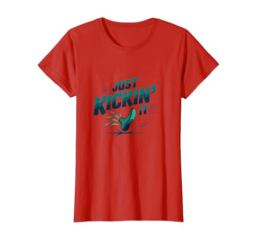 Einfach loslegen: Retro-Sneaker Splash T-Shirt, Damen, Rot, XS Einfach loslegen: Retro-Sneaker Splash T-Shirt, Damen, Rot, XS von Generic
