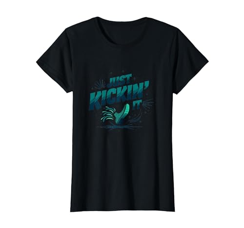 Einfach loslegen: Retro-Sneaker Splash T-Shirt, Damen, Schwarz, XXL von Generic