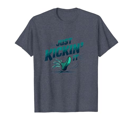 Einfach loslegen: Retro-Sneaker Splash T-Shirt, Herren, Blau Meliert, 5XL Einfach loslegen: Retro-Sneaker Splash T-Shirt, Herren, Blau Meliert, 5XL von Generic