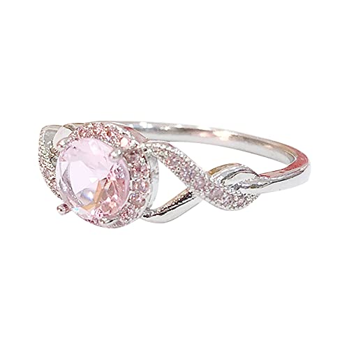 Einfache, stilvolle und exquisite Designringe eignen sich für verschiedene Anlässe Ringe Für Taschen (pink, 7号) von Generic