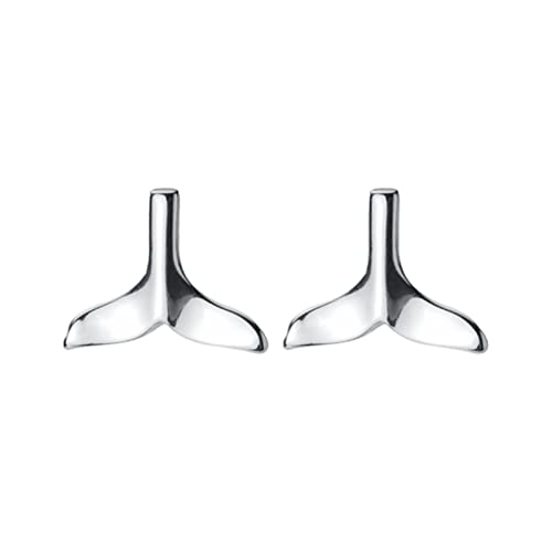 Einfache 925 Sterling Silber Fischschwanz Form Ohrringe Damen Modeschmuck von Generic
