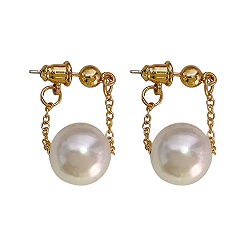 Einfache kleine Perlen-Anhänger-Ohrringe für Frau Ladies'Unusual Ohrhänger Mode-Party-Perlen-Ohrring-Schmucksache-Geschenk Schön und attraktiv von Generic