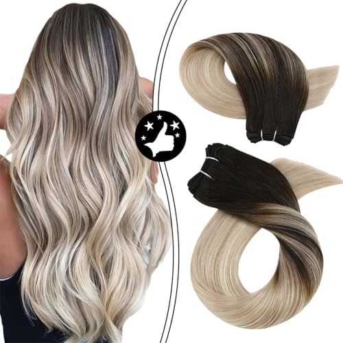 Einnähbare Haar-Extensions Weave-Haarbündel Aus ll Hergestelltem Remy-Haar 100 Gramm Doppelte Schussfäden Weiches Glattes Echthaar Schuss Einnähbare Haar-Extensions Weave-Haarbündel Aus ll Hergestelltem Remy-Haar 100 Gramm Doppelte Schussfäden Weiches Glattes Echthaar Schuss von Generic