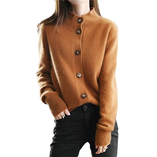 Einreiher Strickjacke Pullover Solide Langarm Top Weibliche Kleidung Herbst Mantel Pullover von Generic