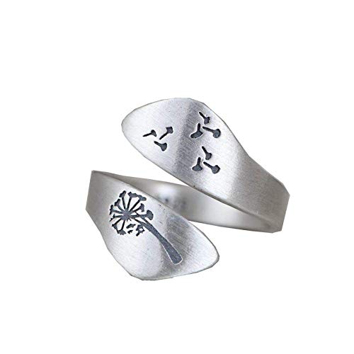Einstellbare Ring Frauen,S925 Sterling Silber Vintage Silber L?Wenzahn Pflanze Ethnisch Verstellbar Open Knuckle Schwanzring Finger Joint Zehenring Schmuck Für Frauen M?Dc von Generic