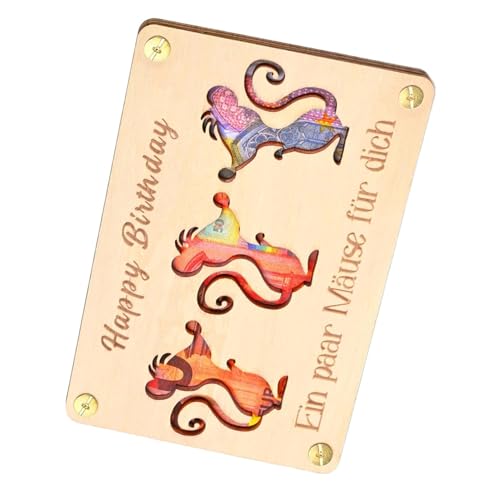 Einzigartige Geldbörse für – Geldbörse – Geldbörse in Cartoon-Tierform, schöne Handtasche aus Holz, Aufbewahrungs-Organizer, Little, Se référer au descriptif, Siehe Beschreibung von Generic