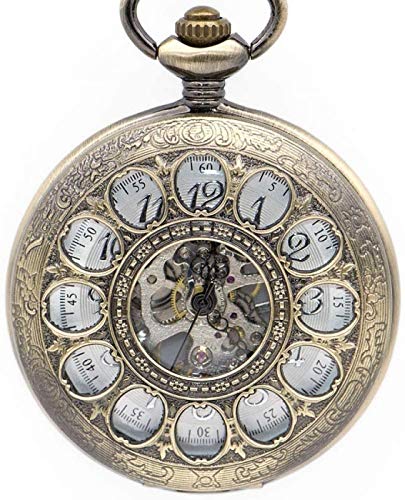 Einzigartige Steampunk-Sonnenblume, hohles Design, mechanische Taschenuhr, männliche Uhr, Retro-Skelett-Handaufzug, FOB-Uhren, Taschenuhr, Geschenke für die Familie von Generic