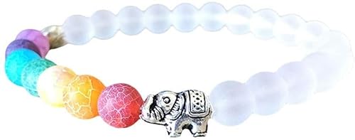 Elefant Bunte Perlen Energie Yoga Fitness Armband Armreif Langlebig und attraktiv von Generic