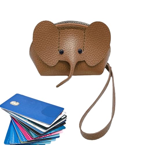 Elefant Geldbörse - Süße Wechselbeutel, Kreditkartenhalter Brieftasche | Kleintiermünzen Brieftasche Für Frauen, PU Lederwechsel Brieftaschen Mit Reißverschluss | Kompakte Und Stilvolle Brieftasche Fü Elefant Geldbörse - Süße Wechselbeutel, Kreditkartenhalter Brieftasche | Kleintiermünzen Brieftasche Für Frauen, PU Lederwechsel Brieftaschen Mit Reißverschluss | Kompakte Und Stilvolle Brieftasche Fü von Generic