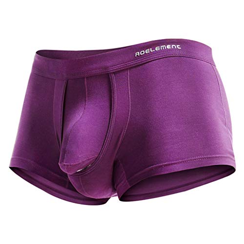 Elefanten Boxershorts Unterhosen Männer Lustige Unterhosen Männer Gay Unterwäsche Herren Elefanten Unterhose Strings Tanga Slips Sexy Tanga Lover Geschenk Lila L von Generic