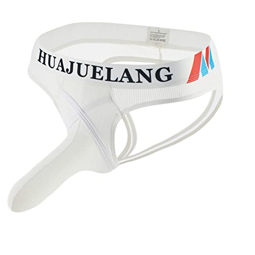 Elefanten Tanga Männer Logobund Elefanten Jockstrap Herren Gay Unterwäsche Herren Elefanten Unterhose Slips Strings Tanga Sexy Tanga Lover Geschenk Weiß XXL von Generic