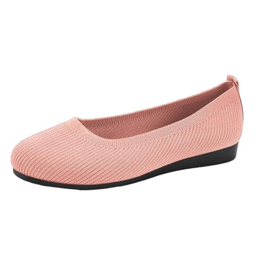 Elegant Slip On Knit Schuhe Ballerinas Für Damen Runde Zehe Freizeitschuhe Mesh-Obermaterial Flacheschuhe Weich rutschfest Trekkingschuhe Atmungsaktiv Fitnessschuhe Leichtgewichts Pumps Elegant Slip On Knit Schuhe Ballerinas Für Damen Runde Zehe Freizeitschuhe Mesh-Obermaterial Flacheschuhe Weich rutschfest Trekkingschuhe Atmungsaktiv Fitnessschuhe Leichtgewichts Pumps von Generic